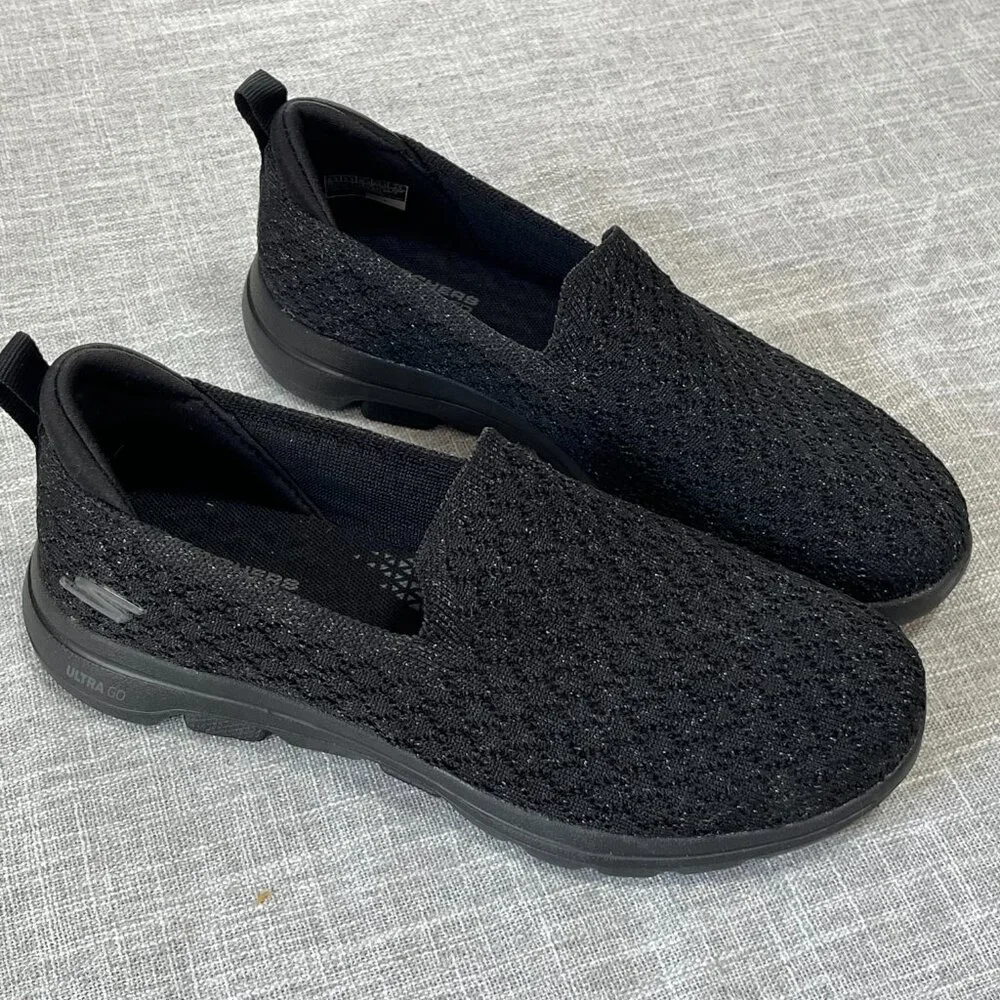 Sketchers Air Cooled Ultra Go Black Slip-on Sneaker Size 6.5 - Picture 4 of 7